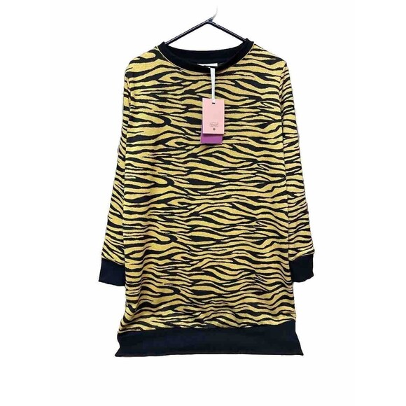 Victor Glemaud sweater tunic top Womens Size Medium Animal Print Long Sleeve - Picture 1 of 4